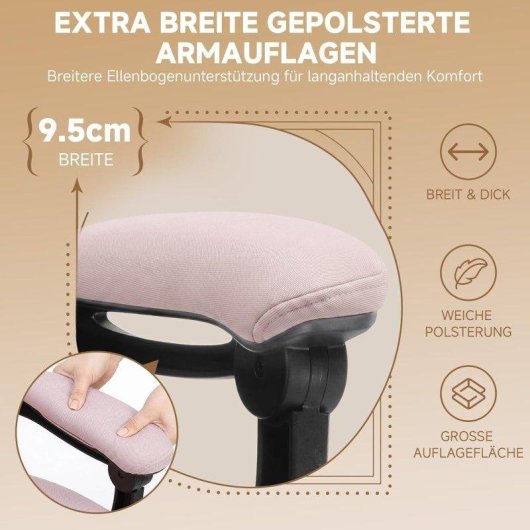 Silla Gaming GTPLAYER Ergonómica con Reposapiés Rosa