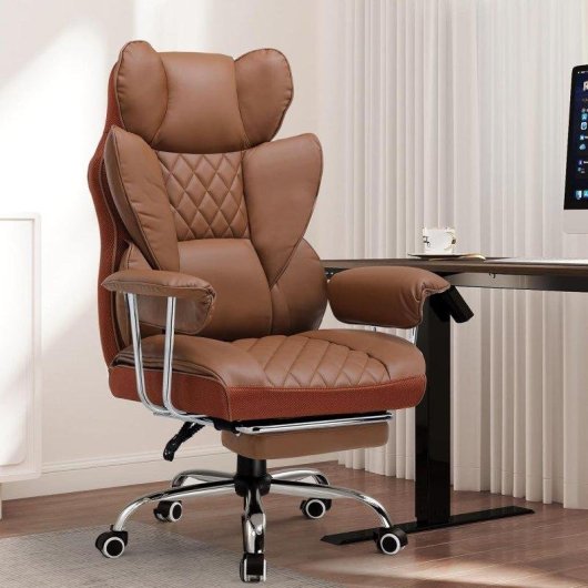 Chaise Gaming GTPLAYER avec soutien lombaire a ressort et repose-pieds