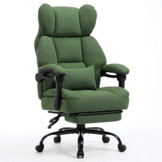 Cadeira ergonómica GTPLAYER com apoio de pés, suporte lombar e braços sincronizados