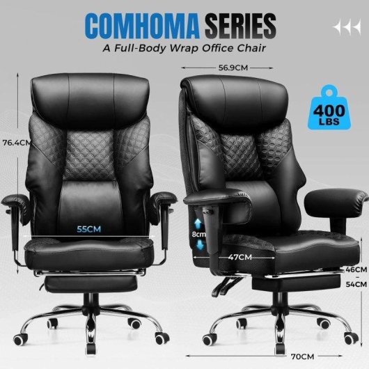 Cadeira gaming GTPLAYER para utilizadores grandes 3D PU 180 kg