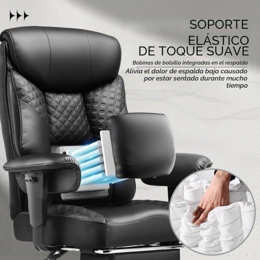 Cadeira gaming GTPLAYER para utilizadores grandes 3D PU 180 kg