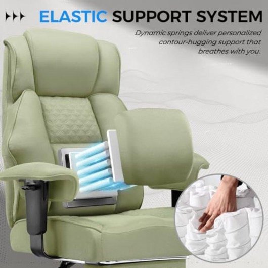 Chaise gaming GTPLAYER Wide avec soutien lombaire ressorts et repose-pieds