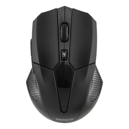 Maus Deltaco MS-776 RF Wireless USB 1600 DPI Schwarz 5 Tasten Rechts