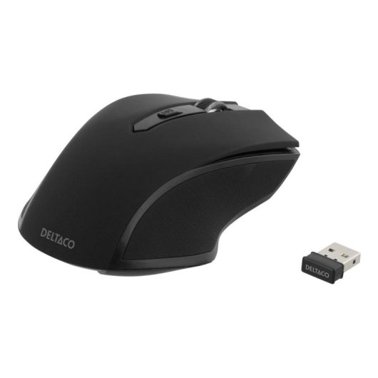 Ratón Deltaco MS-763 RF kabellos 1600 DPI Schwarz Ambidextrous 5 Tasten
