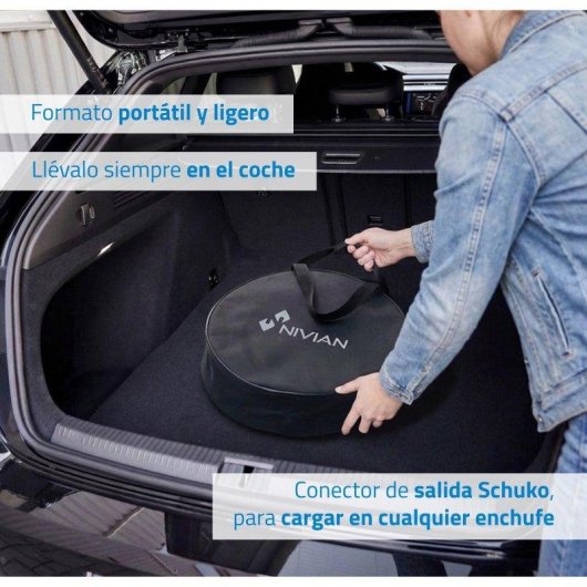 Carregador portátil NIVIAN Tipo 2 3,7 kW 16 A IP65
