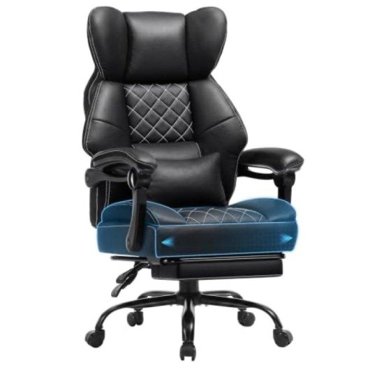 Sedia da gioco ergonomica GTPLAYER con poggiapiedi
