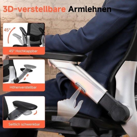 Chaise de jeu GTPLAYER ergonomique Mesh 2D tete 4D accoudoirs
