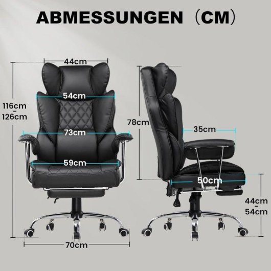Chaise gaming GTPLAYER Ergonomique Soutien lombaire ressort