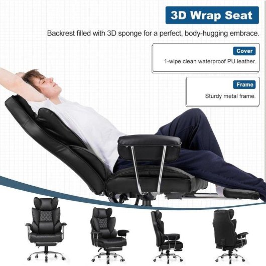 Chaise gaming GTPLAYER Ergonomique Soutien lombaire ressort