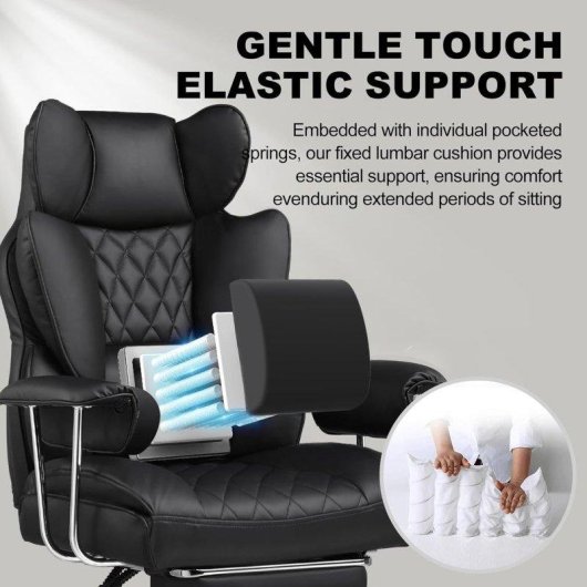 Chaise gaming GTPLAYER Ergonomique Soutien lombaire ressort