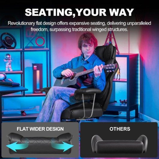 Chaise gaming GTPLAYER Ergonomique Soutien lombaire ressort