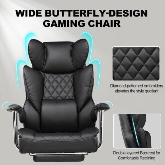 Chaise gaming GTPLAYER Ergonomique Soutien lombaire ressort