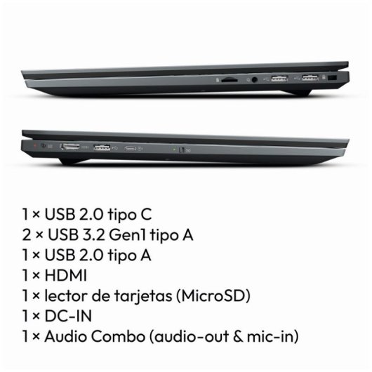 Portátil Medion AKOYA E15433 15,6" Intel Core i7-1255U 16GB 1TB SSD Intel Xe Windows 11