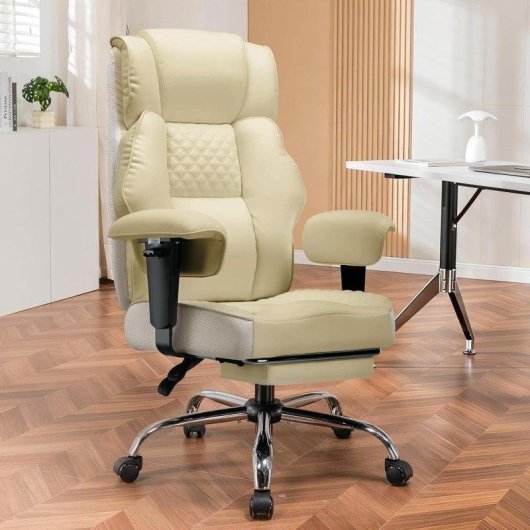Chaise de jeu GTPLAYER Large avec soutien lombaire a ressorts et repose-pieds