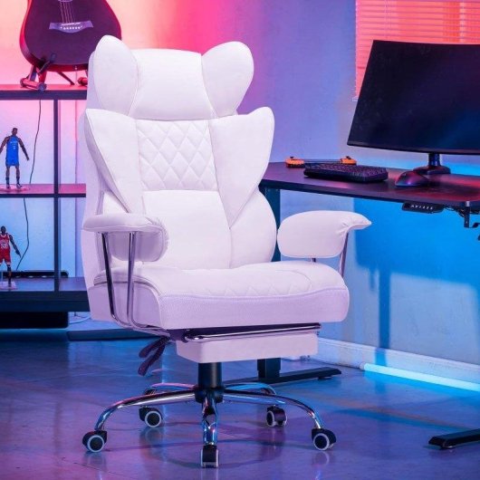 Chaise Gaming GTPLAYER Repose-Pieds Soutien Lombaire 180 kg