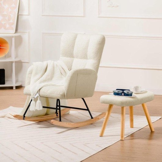 Chaise berçante GTPLAYER Teddy Beige 136 kg
