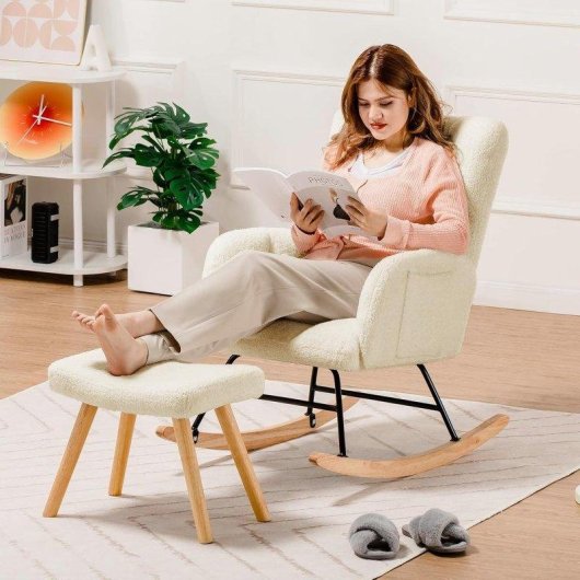 Chaise berçante GTPLAYER Teddy Beige 136 kg