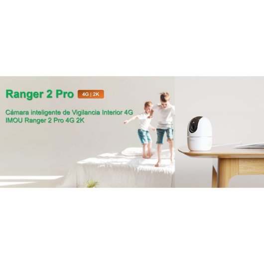Câmera de vigilância Imou Ranger 2 Pro 2K Visão Noturna Interna IA Áudio Bidirecional