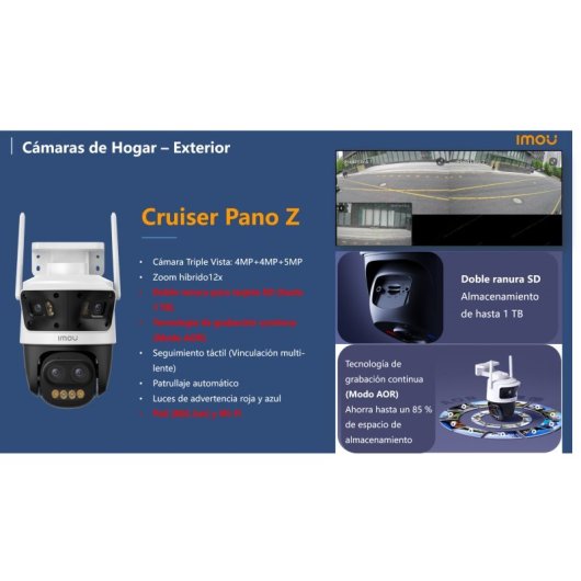 Überwachungskamera Imou Cruiser Pano Z 13MP Nachtsicht Außen Zwei-Wege-Audio