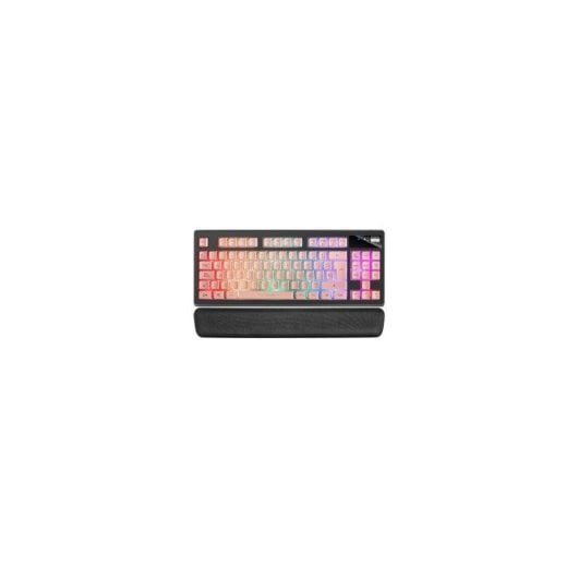 Clavier Mars Gaming Mkax H-mechl TKL RGB complet avec repose-poignets gel français rose