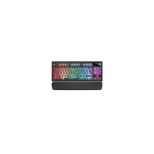 Clavier Mars Gaming Mkax H-mechl TKL RGB complet avec repose-poignets gel français rose