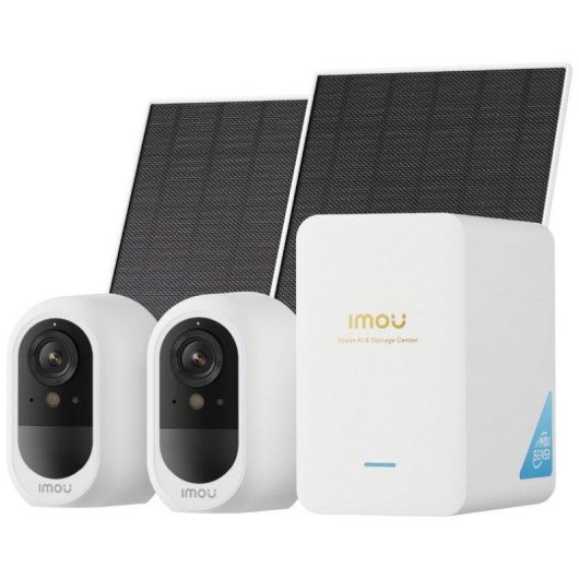 Caméra de surveillance Imou 5 MP QHD Extérieure IA Panneau Solaire Audio Bidirectionnel
