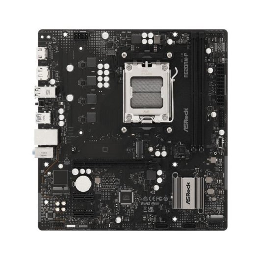 Placa Base Asrock A620AM-P AMD A620A Zócalo AM5 DDR5 Micro ATX Sin Wifi