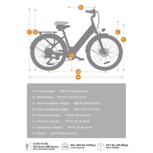 Vélo électrique HillMilES MileCity 1 Vert 26" Autonomie 100 km