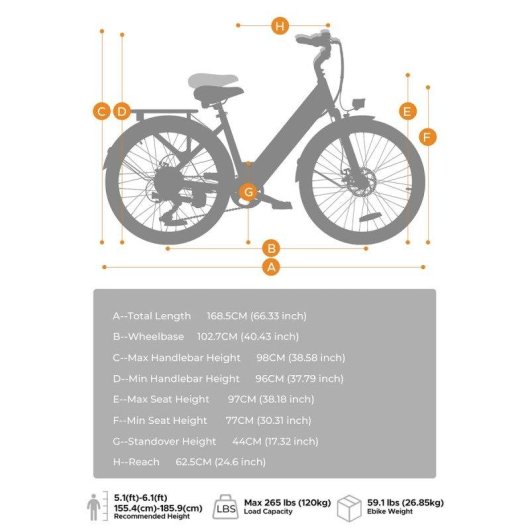 Velo Electrique Urbain MileCity 1 Green 26 Pouces