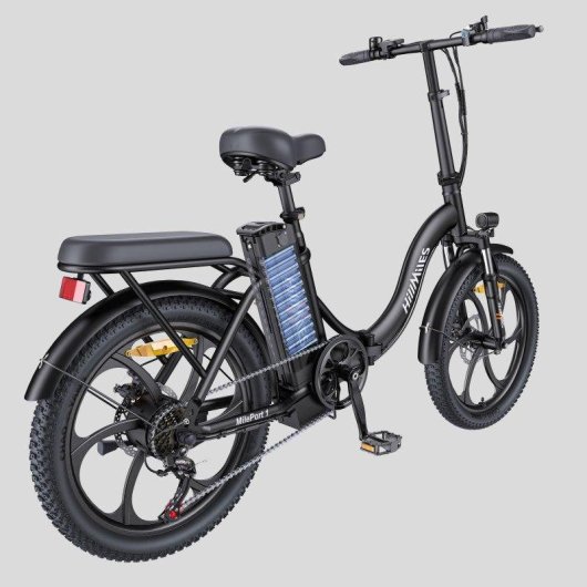 Vélo électrique pliant HillMiles MilePort 1 250W 20" Fat pneus 7 vitesses