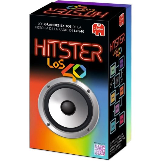 Juego de mesa musical Hitster Los 40 con 300 canciones QR