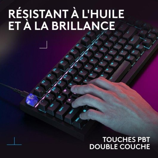 Clavier Logitech G316 X 75% avec écran LED, switches tactiles interchangeables et RGB LIGHTSYNC