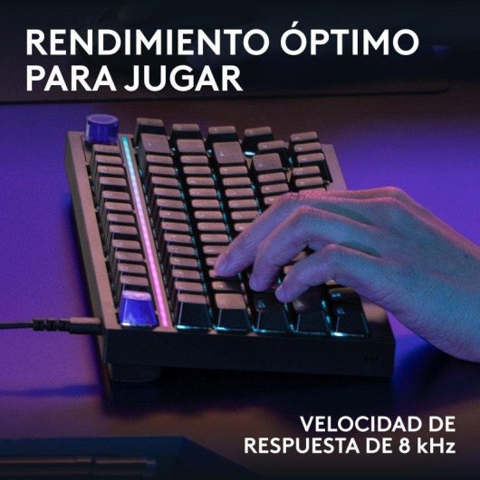 Teclado Logitech G316 X mecánico con interruptores intercambiables y RGB LIGHTSYNC negro