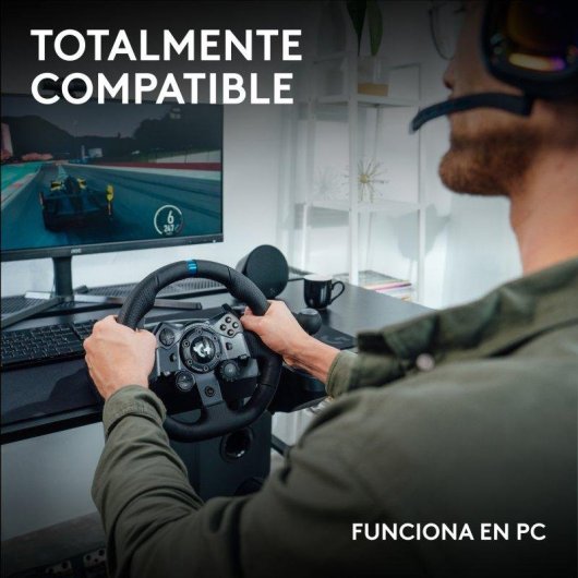 Volante de Carreras Logitech G923 Racing Wheel y Pedals TRUEFORCE PC