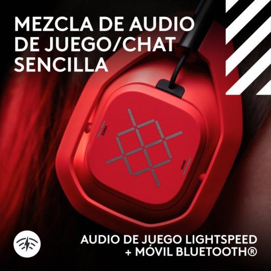 Cuffie Logitech G Astro A50 X Wireless Bluetooth HDMI 4K 120 Hz Rosso