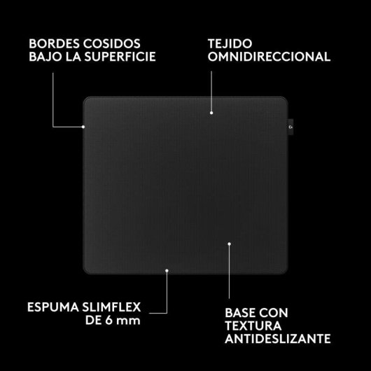 Tappetino mouse Logitech G PRO X Control grande superficie tessuto antiscivolo