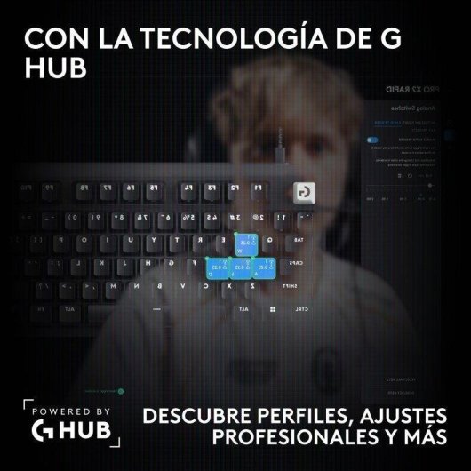 Teclado Logitech G PRO X2 RAPID magnético analógico con OLED y RGB Layout ES