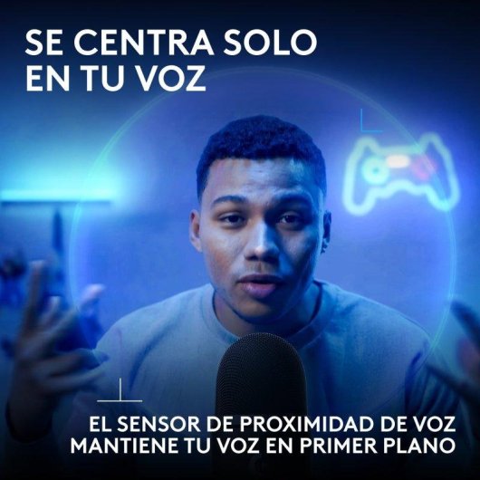 Micrófono Logitech G Blue Yeti 2 USB condensador con sensor de voz e IA
