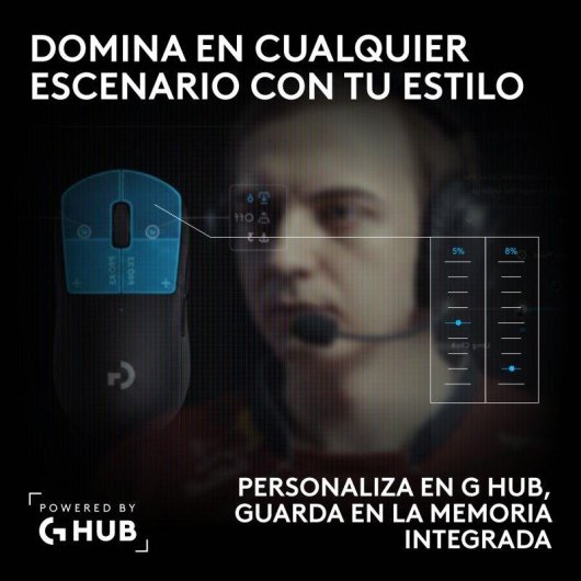 Souris Logitech G PRO X3 SUPERSTRIKE sans fil 44000 DPI Midnight Black
