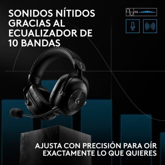 Auriculares Logitech G PRO X3 LIGHTSPEED sem fios Bluetooth USB Gaming Preto