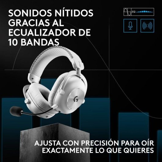 Auriculares Logitech G PRO X3 LIGHTSPEED sem fios Bluetooth USB 3,5 mm Gaming Branco