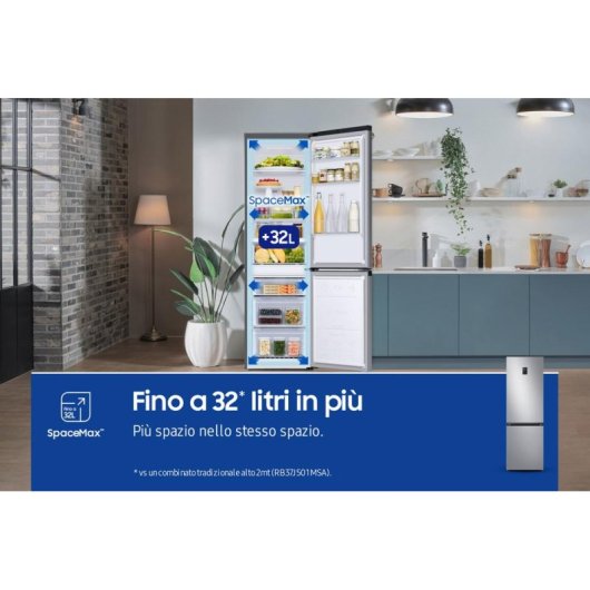 Frigorifero Combi Samsung RB34C670DSA No Frost 185cm 344L D Grafite WiFi