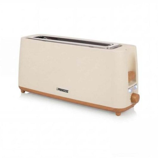 Grille-pain Princess 142410 1 fente longue 900 W 7 niveaux Décongélation Beige