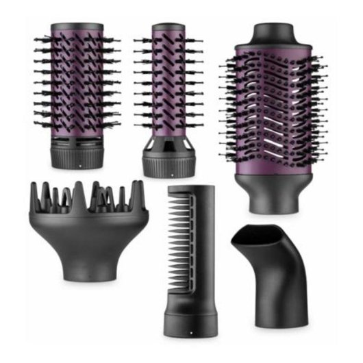 Spazzola Modellante Ufesa GlamSpin 1200W Ceramica 2 Temperature 7 Accessori Viola/Nero