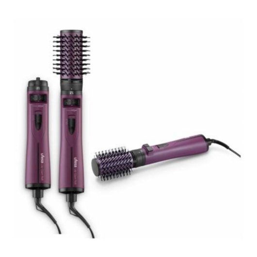 Spazzola Modellante Ufesa GlamSpin 1200W Ceramica 2 Temperature 7 Accessori Viola/Nero