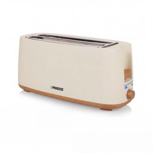 Grille-pain Princess 142411 2 fentes longues 1400 W 7 niveaux de brunissage Beige