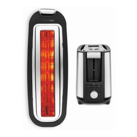 Tostador de ranura larga Ufesa 900W acero inoxidable 7 niveles tostado