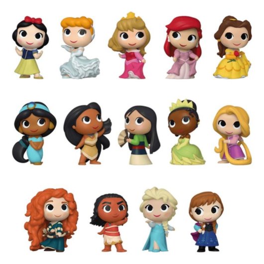 Figura coleccionable Funko Mystery Minis Disney Princess vinilo