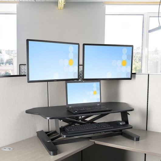 Bureau réglable StarTech.com StarTech.com pour coin avec support double écran
