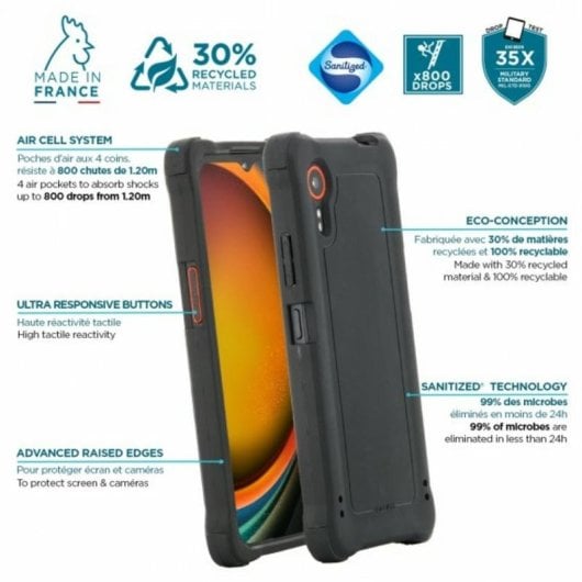 Funda para móvil Mobilis Cover Case Gris para Samsung XCover 7 6,6"